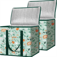 Custom Logo Portable Collapsible Insulated Soft Large Lunch Cooler Bag for Picnic Beach Work Trip