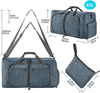 2024 Large Capacity Folding Travel Bag Waterproof Camping Women Sport Duffel Bags Men Carry Overnight Weekender Bag Shoe Compartment