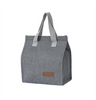 Custom logo Cationic Fabric Cooler Tote Bag Portable Lunch Bag with Aluminum Foil Material