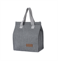 Custom logo Cationic Fabric Cooler Tote Bag Portable Lunch Bag with Aluminum Foil Material