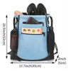 Large Capacity Sports Drawstring Backpack Drawstring Storage Bags Detachable Football Bag
