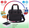 Custom Foldable Travel Picnic Thermal Food Insulation Bags Black Polyester Leakproof Insulated Cooler Bag