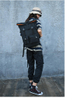 Waterproof Durable Students Roll Top Backpack Casual Laptop Backpack Vintage Rucksack Daily Bag for Sports Travel