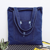 custom lightweight soft canvas shoulder tote bag for women large capacity casual denim tote