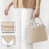 Thermal Insulated Lunch Bag For Kids Mini Cooler Bags School Work Camping Reusable Waterproof Tote Bag With Drawstring