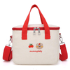 Insulated Thermal Food Delivery Bag Cotton Lunch Bag Functional Leakproof Soft Insulated Collapsible Cute Cooler Bags