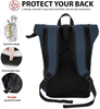 Waterproof Anti Theft Expandable Student School Backpack Rolltop Bag Travelling Hiking Laptop Travel Backpack