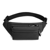 Waterproof Black Crossbody Fanny Pack for Men Fashionable Leather Belt Bag Waist Pack
