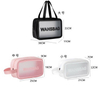 Women Fashion 3pcs Set Waterproof PVC Clear Leather Toiletry Organizer Bags Make Up PU Travel Makeup Bag Cosmetic Bag