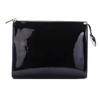 Shiny Simple Wholesale High Quality Waterproof Easy Access Portable Pu Leather Cosmetic Toiletry Makeup Pouch Bag Eco