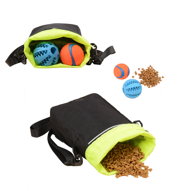 Travel pet food storage bag dog toy grocery organizer outdoor dog treat pouch carrying bags
