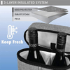 Leakproof Padded Portable 2 Bottle Wine Bag Tote Carrier | Insulated Wine Cooler Bags for Travel Picnic Wine Bottle Bag