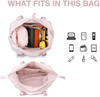 Waterproof Weekender Girls Duffel Bags Tote Custom Sublimation Logo Luggage Travel Pink Duffle Bag for Women