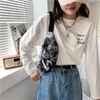 Fashion Stylish Waist Bag Gradient Retro Bum Bag Girl Women Leisure Tie Dye Belt Bag