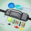 Dog Treat Pouch Waist Belt Fanny Pack For Running Walking Jogging Training With Poop Bag Dispenser And Water Bottle Holder