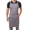 2020 Logo Custom Kitchen Apron, Denim Barbershop Coffee Apron, Cotton Canvas Black Cooking Aprons With Pockets