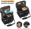 Custom sling Dog travel bag portable pet travel food accessories storage multi pockets pet car travel bag