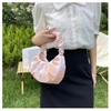 Womens Pouch Chunky Strap Pleated Dumpling Crossbody Bag Cloud Handbag Soft Clutch Purse Shoulder Underarm Dumpling Bag