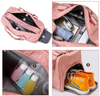 Upgraded Pink Gym Travel Duffel Bags Overnight Carry On Weekender Lady Yoga Dance Duffle Bag for Women