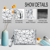 Large Capacity Fashion Private Label Toiletry Bags Waterproof Pu Leather Diamond Makeup Travel Cosmetic Bag Custom Print Pouch