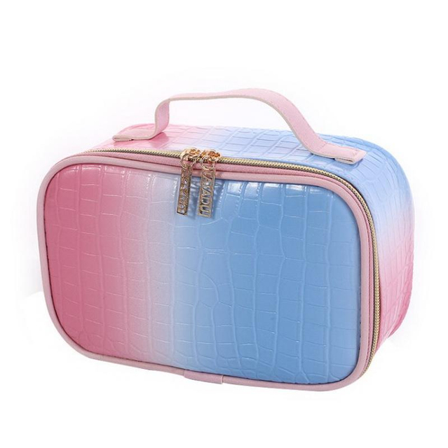 Luxury PU Leather Makeup Bags Women Travel Toiletry Organizer Make Up Train Girl Cosmetic Bag Case Beauty Storage Pouch