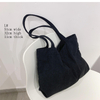 2022 Customized Embroidered women's shoulder bags for Women Designer Handbags Open Oversize Clutch Purse corduroy tote bag