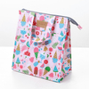 2022 New Printed Oxford Waterproof Large Capacity Portable Small Flower Cartoon Outdoor Thermal Insulation Lunch Cooler Bag