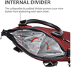 Outdoor Traveling Portable Red 2 Bottle Wine Bag Cooler Insulated Aluminum Foil Bags Thermal Organizer