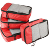 Hot Sale Unisex Lightweight Custom Gray 4 PCS Luggage Storage Organizer Bag Travel Packing Cubes Set