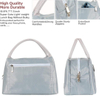 Gray Oxford Thermal Organizer Aluminum Foil Insulation Office School Children Cooler Lunch Bag Insulated Food Bags