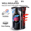 Outdoor Traveling Portable Red 2 Bottle Wine Bag Cooler Insulated Aluminum Foil Bags Thermal Organizer