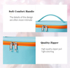 Multifunctional PU Leather Travel Makeup Storage Zipper Organizer Make Up Bags Cosmetic Bag With Handle