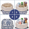 New Design Barrel Drawstring Makeup Cosmetic Traveling Organizer Bag Bathroom Toiletry Cosmetic Pouch Makeup Bag