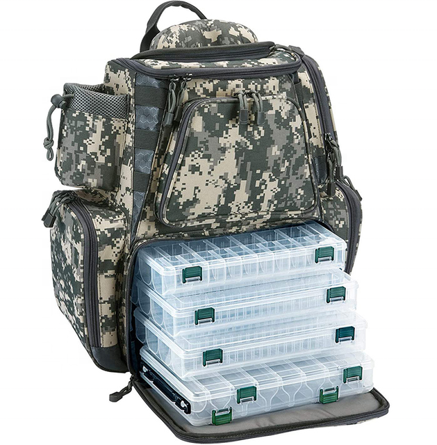 Durable Waterproof Outdoor Camping Tackle Bag Storage Fishing Bag Backpack Fishing Bait Bags