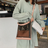 Custom 2pcs Clear Tote Handbags for Women Transparent Crossbody Shoulder Bag with Leather Pouch