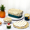 Custom Classic Style Reusable Bowl Covers Elastic Food Storage Covers Cotton Bread Covers for Food, Fruits, Leftover