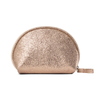 Large Pink Leather Hanging Toiletry Wash Bag Travel Make Up Organiser Rose Gold Cosmetic Bag For Women, Girls