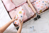 Custom Printing Fashion Lady Girl Cloth Organizer Storage Bag Packaging Pack Portable Quality Packing Cubes For Travel