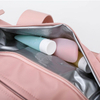 Wholesale Custom Logo Waterproof Nylon Overnight Weekend Bag Pink Duffle Bag Travel for Girls