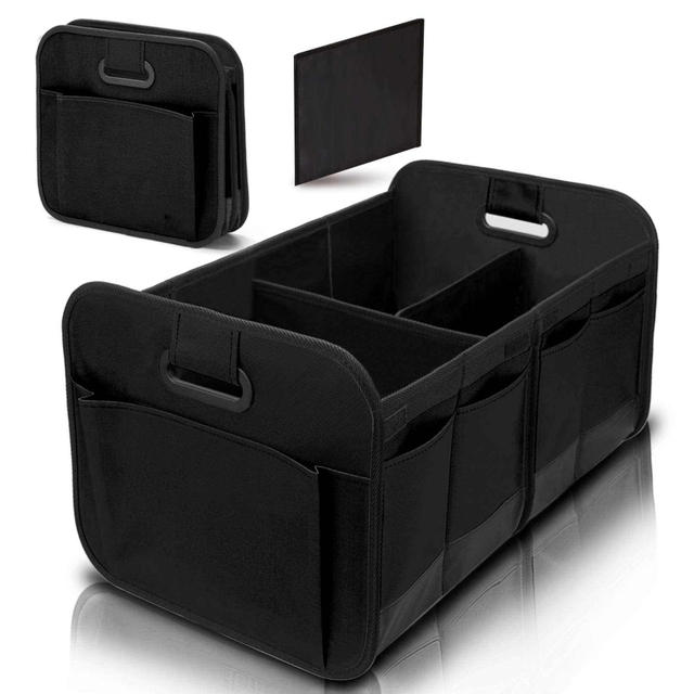 Foldable Trunk Storage Organizer with Reinforced Handles, Suitable for Any Car