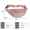 Custom Logo Fashion Design Lady Belt Waist Bag For Women Custom Logo Travel Running Crossbody Fanny Pack