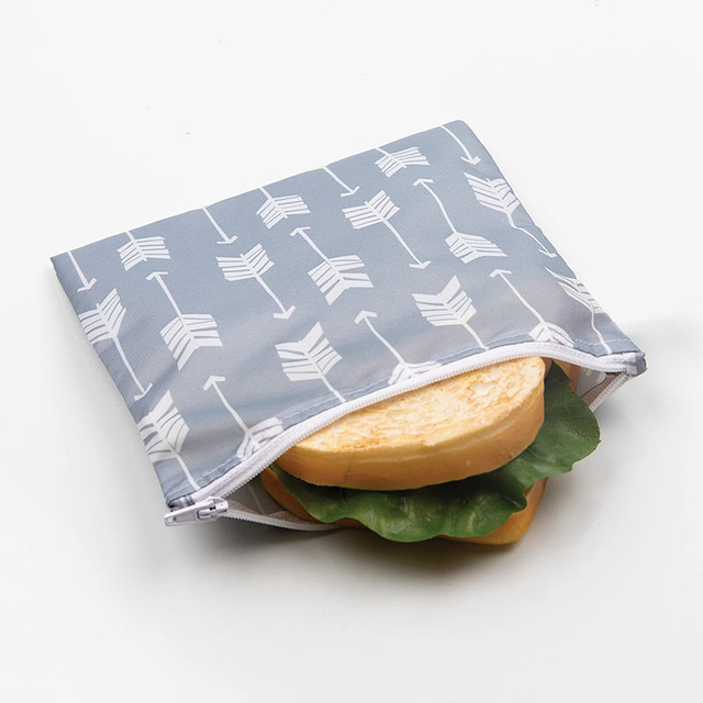 Wholesale Eco-friendly School Student Kids Snack Pouch Zipper Bag Water Resistant Reusable Sandwich Bread Carry Bag