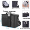 BSCI Factory Double-layer Large Capacity One Shoulder Portable Waterproof Insulation Lunch Cooler Bag