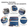 12-Can Insulated Soft Cooler with Removable Liner Reusable Food Beverage Picnics Beach Cooler Bag