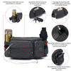 Custom Hiking Waist Packs Lumbar Pack Fanny Pack With 2 Hidden Bottle Holders