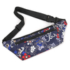 BSCI Factory Waterproof Printed Embroidery Portable Diagonal Body One Shoulder Outdoor Multi-layer Large Capacity Fanny Pack