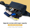Waterproof Nylon Waist Pack Bag With 3 Zipper Pockets Custom Fanny Pack Trail Running Hip Bum Bag