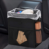 Car Trash Receptacle With Lid And Storage Bag Holder Leak Proof Car Parts Trash Receptacle