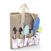 Portable Wholesale Children Gardening Tools Organizer Storage Carrier Tote Bag with 5 Pockets