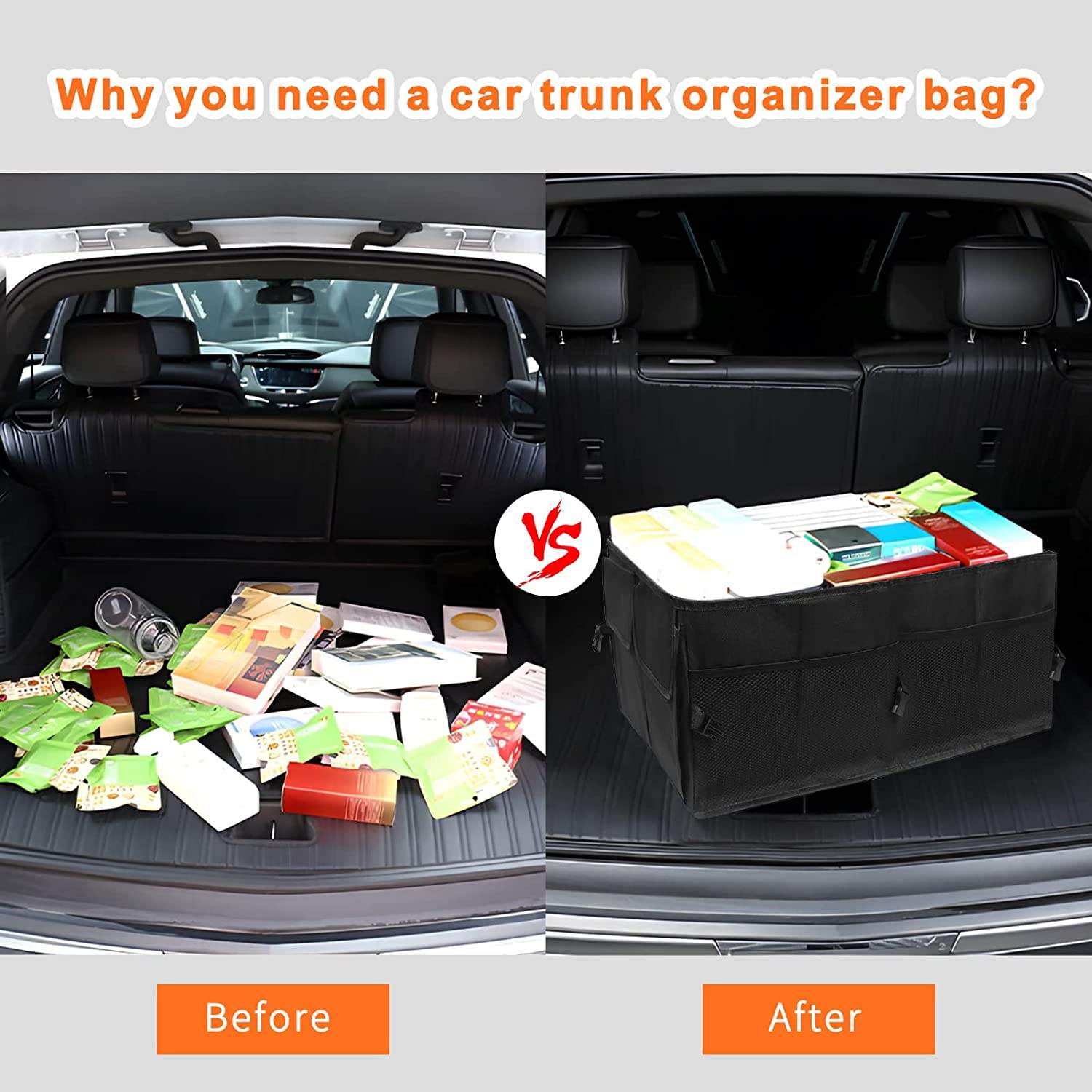 BCSI Factory custom car trunk debris bag car storage bag Oxford folding multi-purpose Car Trunk Organizer